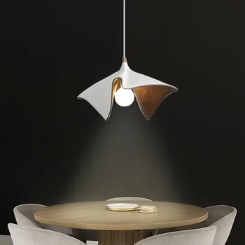 Скандинавская столовая люстра Современная простая настольная барная лампа Ретро домашняя лампа для спальни