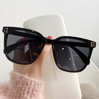 Наружные женские солнцезащитные очки роскошного бренда, дизайнерские солнцезащитные очки в негабаритной градиентной квадратной оправе, Унисекс, женские очки UV400