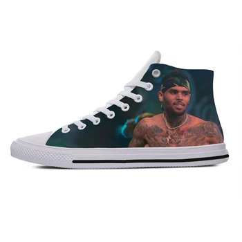 Модные летние кроссовки в стиле хип-хоп высокого качества, Удобная Повседневная обувь, Мужская и женская обувь Chris Brown с высоким берцем для настила