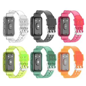 Новый Прозрачный сменный силиконовый ремешок для Huawei Watch, аксессуары для смарт-часов, красочный браслет