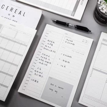 Практичный настольный блокнот для заметок и еженедельный график продуктивных рабочих дней