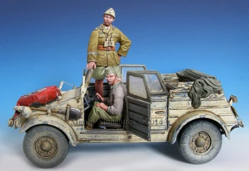 1/35 модельный комплект комплект смолы D.A.K. Kubelwagen crew