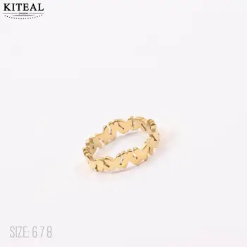 KITEAL New Beautiful Fashion 18KGP с позолотой, размер 6, 7, 8, кольцо для подружки, кольцо с 3D бабочкой, кольцо для мужчин, цены в евро