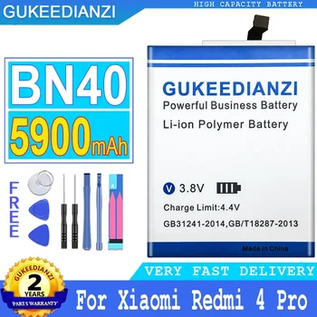 Сменный Аккумулятор Мобильного Телефона 5900 мАч BN40 Для Xiaomi Redmi 4 Pro Prime 3G RAM 32G ROM Edition 4Pro Smartphon Batteries