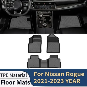 Для Nissan Rogue T33 2021 2022 2023 Североамериканская Версия Автомобильные Коврики Для Пола Всепогодные TPE Коврики Для Ног Коврик Аксессуары Для Интерьера