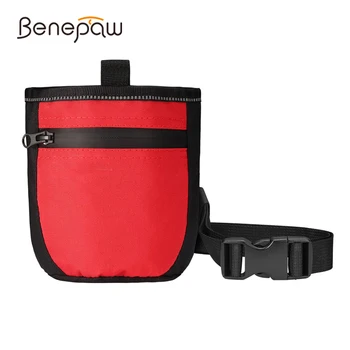 Benepaw Прочная сумка для лакомств для собак Тренировочный регулируемый пояс Водонепроницаемая сумка для лакомств для домашних животных Большой емкости Держатель для закусок для щенков