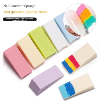 Nail Art Color Puff Прочная популярная 15,5 г для женщин креативная губка, гидрофильная и мягкая Наивысшая оценка, 8 цветов Ms.