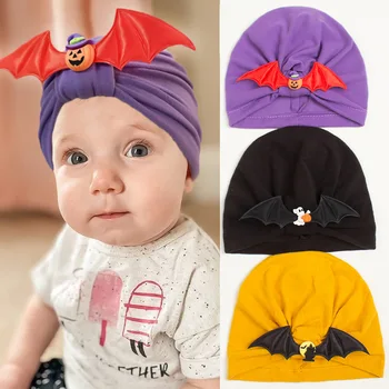 Европа И Соединенные Штаты Новое платье для Хэллоуина, детская вязаная шапочка, тыквенный Маленький дьявол, детская шапочка, детский пуловер, шапка