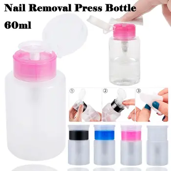 Для путешествий Отжимная пластиковая бутылка многоразового использования Бутылка для удаления ногтей Косметический контейнер Бутылка-дозатор