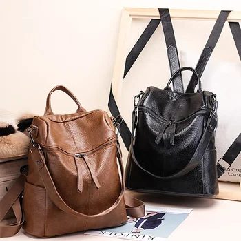 Новая корейская версия женского рюкзака The Fashion Travel Backack, женская сумка для отдыха, рюкзаки из искусственной кожи
