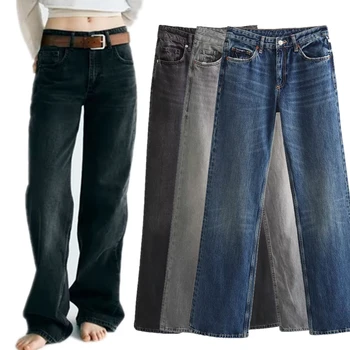 Свободные прямые джинсы Jenny & Dave в стиле бойфренда, Хай-Стрит, для женщин, многоцветные джинсы Mommy Jeans в американском ретро стиле