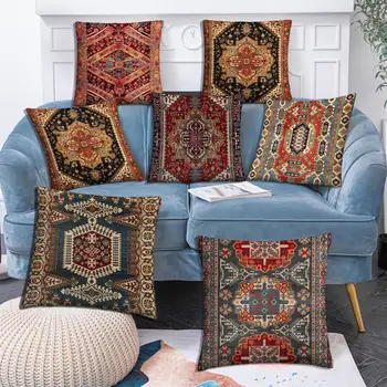 Марокканский этнический чехол для подушки, короткая плюшевая наволочка 40x40 45x45 50x50 60x60, декоративная наволочка для дивана, украшение для дома