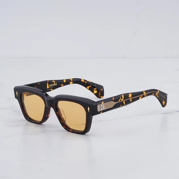 Оригинальные солнцезащитные очки Fellini Мужские оттенки 2023 Новинка Квадратные Солнцезащитные очки JMM Мужские Винтажные Солнечные очки из ацетата черепахи