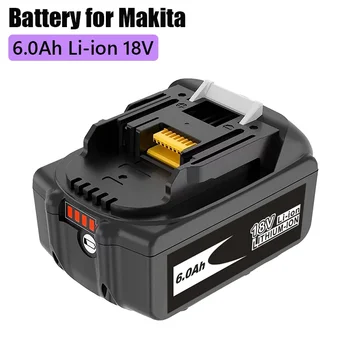 BL1860 Akku 18V 6000mAh Lithium-ionen Für  18v Batterie BL1840 BL1850 BL1830 BL1860B LXT 400 + Ladegerät