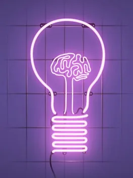Неоновая вывеска для интеллектуального развития Brain Light Домашние лампы Неоновый свет Вывеска паба Реклама Настенных вывесок ручной работы Свет
