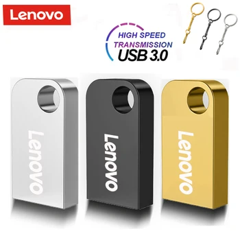 USB-накопители Lenovo объемом 2 ТБ USB 3.0, металлическая высокоскоростная флешка, портативное хранилище, водонепроницаемая U-флешка для настольного ПК/ноутбука