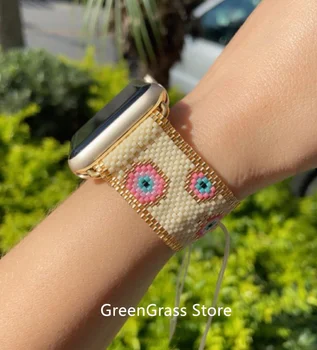Модный фитнес-смарт-ремешок для Apple Watch Band от Miyuki Beads нового дизайна, хит продаж, для фитнес-браслета Apple Watch Band