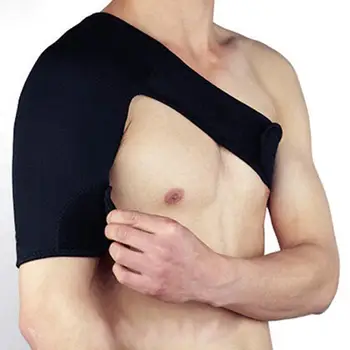 Плечевой бандаж Регулируемая защита для предотвращения травм Регулируемый Дышащий спортивный уход в тренажерном зале Поддержка одного плеча для мужчин