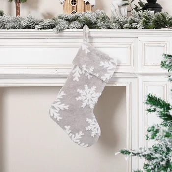 Рождественские носки, Подвесная сумка для хранения подарков, Сумка для хранения конфет, Праздничное украшение, Конфеты, Украшения для Рождественской елки