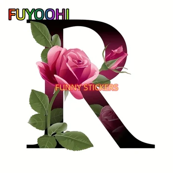 Водонепроницаемые и устойчивые к царапинам Виниловые автомобильные наклейки FUYOOHI Rose R для всех автомобилей