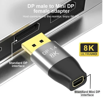 Мини-Преобразователь DP1.4 в DP 8K 60Hz 4K144HZ HD Адаптер для двунаправленного преобразования