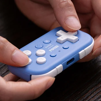Карманный контроллер 8 BITDO Micro Gamepad, совместимый с Bluetooth, предназначен для 2D-игр, Портативная консоль для Switch/ Raspberry Pi