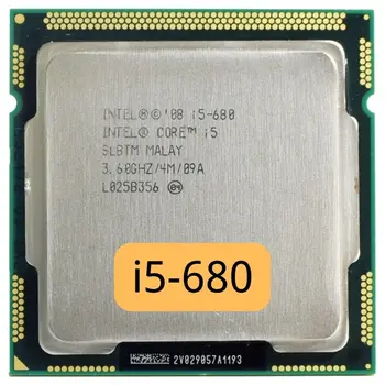 Бесплатная доставка Двухъядерный настольный процессор i5 I5-680 SLBLM i5 680 (Кэш 4M, 3,6 ГГц FCLGA1156) Процессор LGA1156 с поцарапанными частями