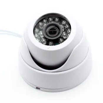 Пластиковый Белый Купол Черный HD 1080p 4в1 AHD TVI CVI CVBS 1920*1080 2-мегапиксельная Камера видеонаблюдения Безопасности IR color 24Leds ночного видения