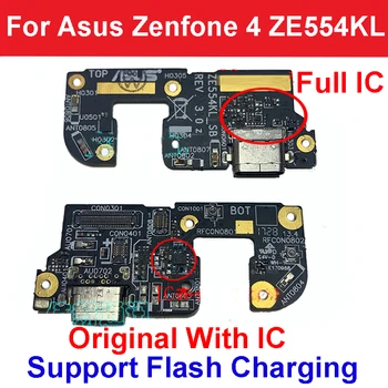 Зарядное устройство USB-порт Док-станция для ASUS Zenfone 4 ZE554KL Разъем для зарядки порта Гибкий кабель с микрофоном Запасные части для микрофона