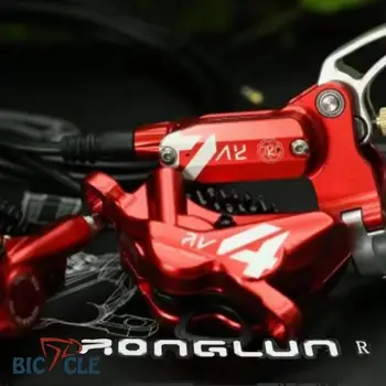 Ronlun RV4 тормоз четырехпоршневой дисковый стоп-сигнал давления масла пиковая скорость преобразования уличный альпинистский горный велосипед мягкий хвост велосипеда