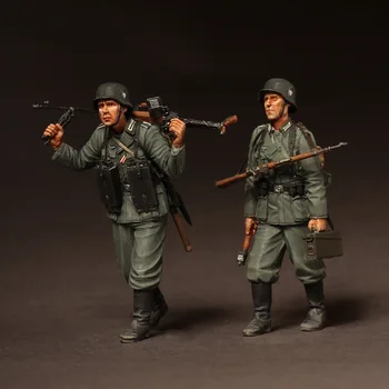 Наборы моделей фигурок из смолы 1/35 Историческая военная сцена пехотинцы на марше в разобранном виде неокрашенные