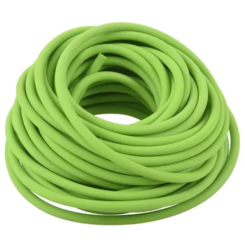 Резиновая лента для упражнений с трубками, резинка для рогатки, зеленая, 10 м