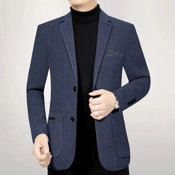 Высококачественная мужская мода, Красивый тренд, Универсальные бутик-однобортные осенне-зимние блейзеры Smart Casual