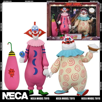 Оригинальный NECA 45580 Клоуны-убийцы из космоса Toony Terrors Slim and Chubby, 2 упаковки, 6-дюймовая фигурка, модель, игрушка в подарок