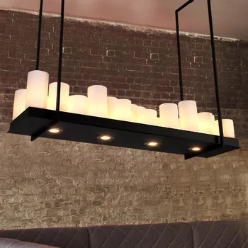 Черное освещение Kevin reilly для столовой Кофейни Бара Круглый прямоугольный подвесной светильник Промышленный Лофт деревенские светильники