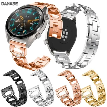 Ремешок для женских часов Huawei Watch GT, бриллиантовый ремешок из нержавеющей стали Samsung Galaxy Watch, 46-миллиметровый ремешок Gear S3, ремешок-браслет
