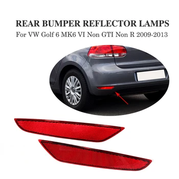 2 шт./компл. Отражающие лампы заднего бампера из ABS, задний фонарь для Volkswagen VW Golf 6 MK6 VI, не GTI, не R 2009-2013, Светоотражающие полосы