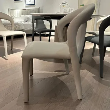 4современный простой обеденный стул домашний Итальянский легкий роскошный дизайнерский креативный полностью оборудованный ресторан отеля для обсуждения досуга