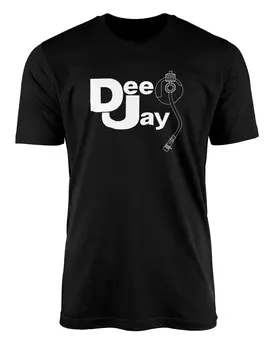 Мужская Черная футболка Dj Dee Jay Размер футболки Small Medium Large XL XXL 3XL