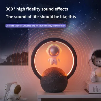 Astronaut Home Креативный Bluetooth Динамик RGB Ночник Радио Открытый Беспроводной сабвуфер Портативный аудио Магнитная Левитация