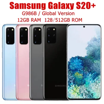 Оригинальный Разблокированный смартфон Samsung Galaxy S20 Plus S20 + 5G G986B/DS Глобальной версии 6,7 