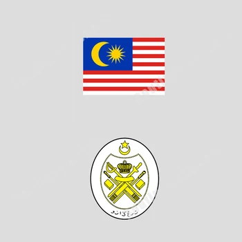 Флаг Малайзии Национальная Эмблема Малайзии Высококачественная Виниловая Обложка Поцарапанный Автомобиль Внедорожные Гонки Наклейка Наклейка Украшения