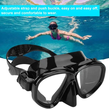 Профессиональное силиконовое снаряжение, маска для подводного плавания, трубка для взрослых, Противотуманные УФ-водонепроницаемые очки для плавания/ныряния, мужчины, женщины