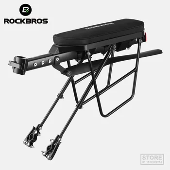 Полка для багажника велосипеда ROCKBROS из алюминиевого сплава, передняя стойка для велосипеда MTB с подседельным штырем заднего фонаря, подставка для держателя сумки