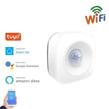 Tuya WIFI Smart PIR Датчик Движения Детектор Датчик Движения Smart Life APP Беспроводная Система Домашней Автоматизации Через Alexa Google Home