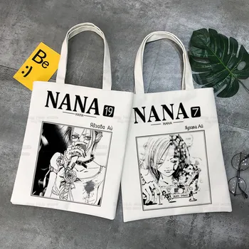 Холщовая сумка Nana Manga, большая вместительная сумка BLAST Ren Honjo, сумка через плечо Nana Osaki, многоразовая сумка для студенческих книг Nana Komatsu.