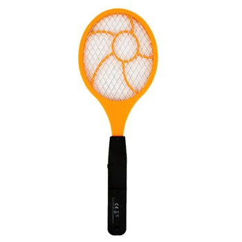 Светодиодная электрическая мухобойка от комаров, электрическая теннисная ракетка 44x15,5 для уничтожения комаров-ос