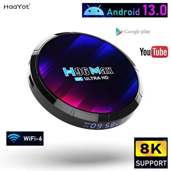 Новый Android 13 TV Box 8K WIFI 6 RK3528 Четырехъядерный медиаплеер 2.4G и 5G 1080P Голосовой Ассистент Smart Tvbox Android 2023