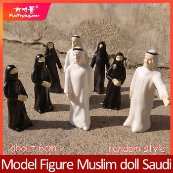 Модель, имитирующая фигуру, мусульманская кукольная игрушка, модель человека из Саудовской Аравии, материал, пейзаж, злодей ручной работы в масштабе 1/64-1/200