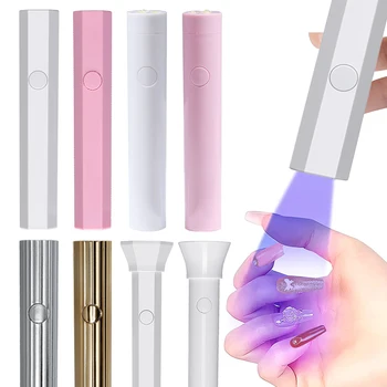 Мини Портативный Фонарик Сушилка для ногтей Salon Quick Dry USB Сушилка для ногтей Профессиональная УФ Светодиодная лампа для ногтей Инструменты для домашней фототерапии